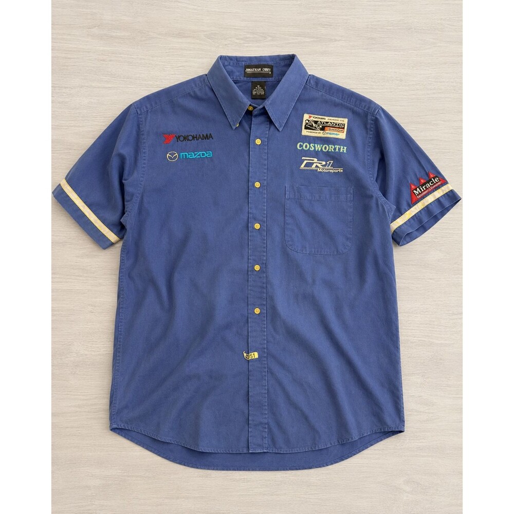 Vintage 2006 PR1 Motorsports Mazda Cosworth Yokohama Team Shirt Mens M